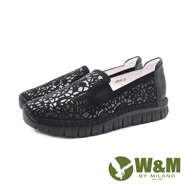 W&M 光感牛皮革 精緻流線型男皮鞋-黑 歷史價格詳細信息