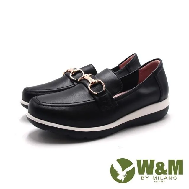 W&M(女)馬銜釦淑女樂福豆豆鞋 女鞋-深灰(另有深藍) 歷史價格詳細信息