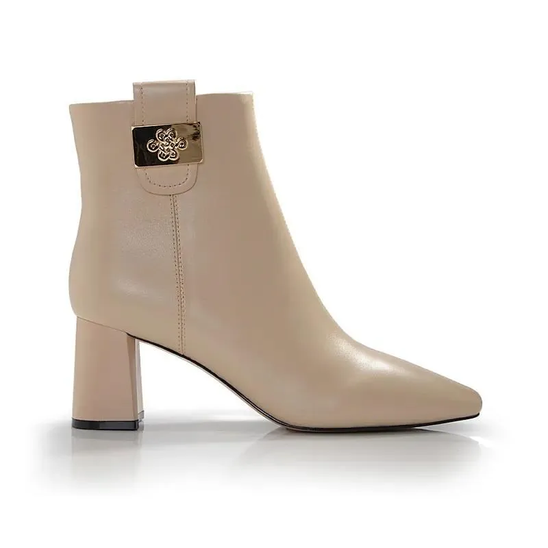 Keeley Ann 高貴典雅 唯美水鑽腳背帶全真皮中跟鞋(粉紅色8755672) 歷史價格詳細信息