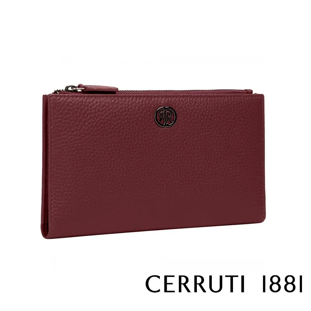 【Cerruti 1881】限量2折 頂級小牛皮荔枝紋長夾 全新專櫃展示品 黑色 6327G 歷史價格詳細信息