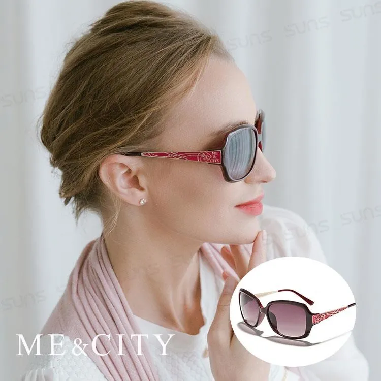 ME&CITY 浮雕閃耀花紋金屬太陽眼鏡 時尚精緻 抗UV400 (ME 1218 L01) 歷史價格詳細信息