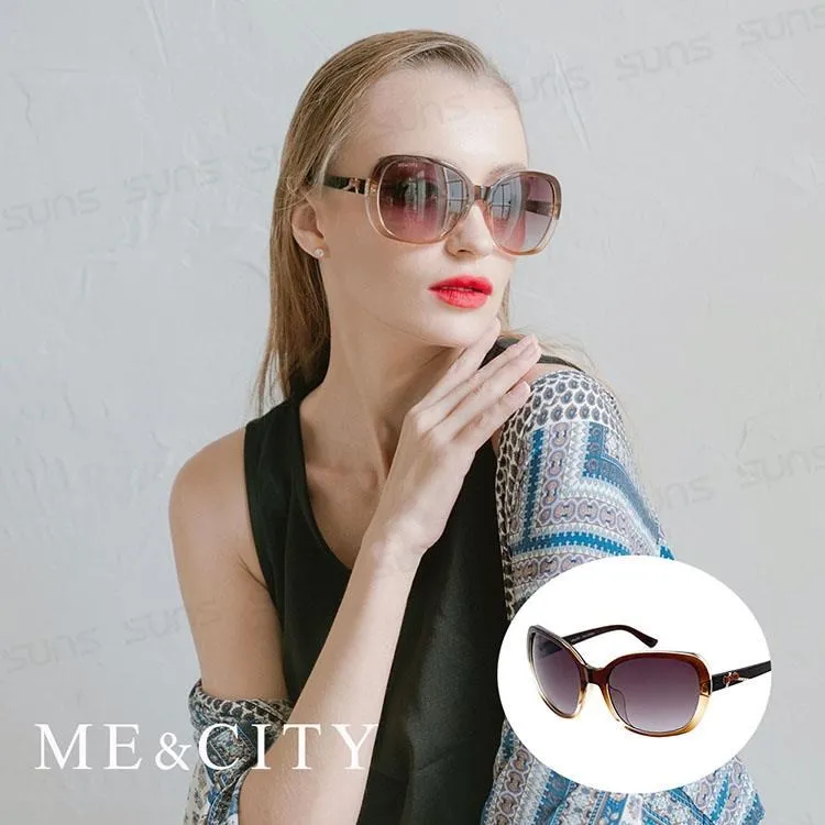 ME&CITY 甜美蝴蝶結雙色鑽太陽眼鏡 抗UV400 (ME 120028 G172) 歷史價格詳細信息