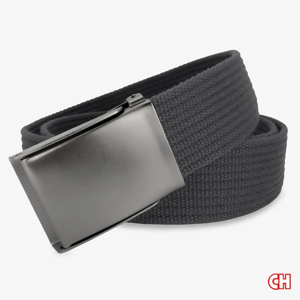 【CH-BELT 銓丞皮帶】深灰色織帶方頭造型 男女休閒腰帶(深灰) 歷史價格詳細信息
