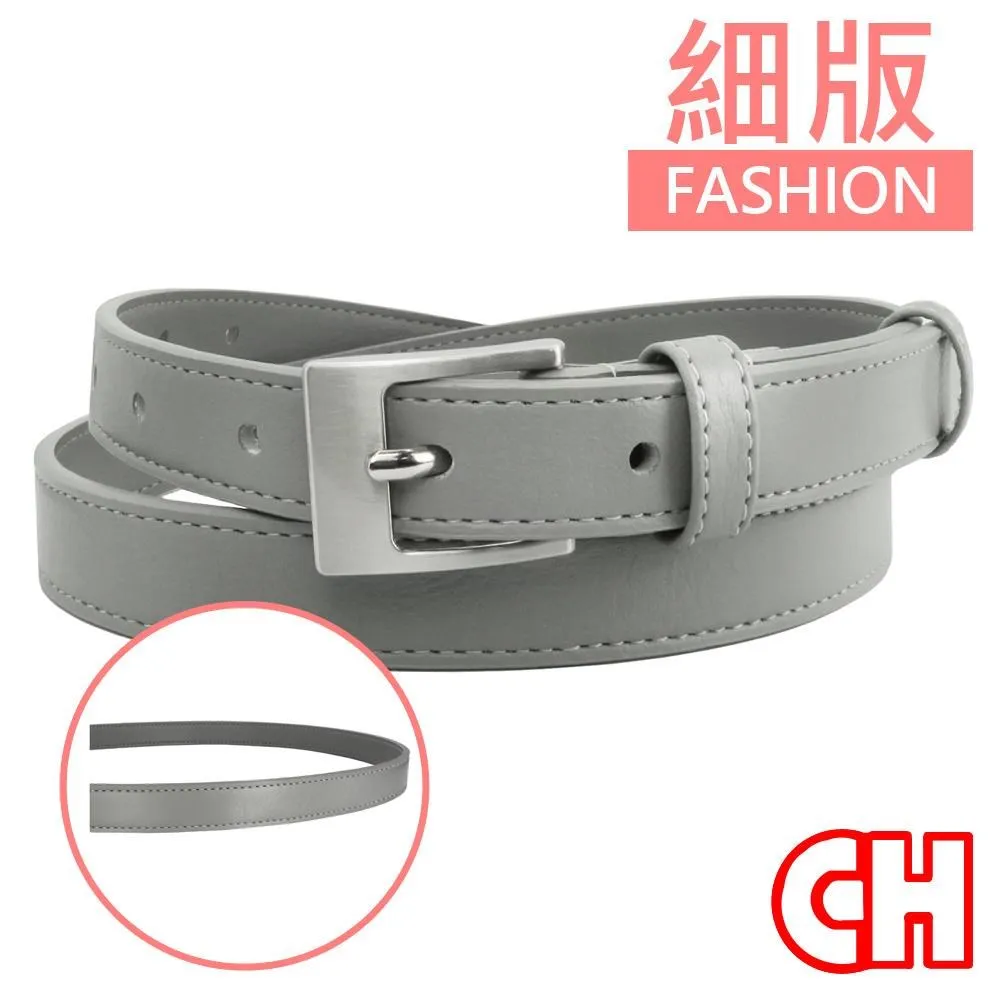 【CH-BELT 銓丞皮帶】流行雙線設計男女中性休閒皮帶腰帶(黑/咖) 歷史價格詳細信息