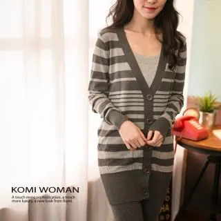 KOMI-丹寧條紋鬆緊綁帶牛仔褲‧二色 歷史價格詳細信息