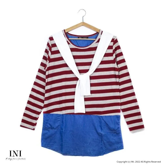 【INI】繽紛甜美、繡花布舒適棉麻上衣．紅色 歷史價格詳細信息