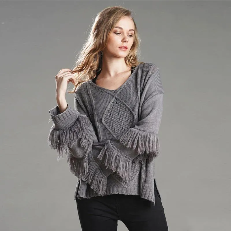 時尚針織流蘇鬥篷披肩秋冬新款女寬鬆短款洋氣外搭大毛領厚外套 歷史價格詳細信息