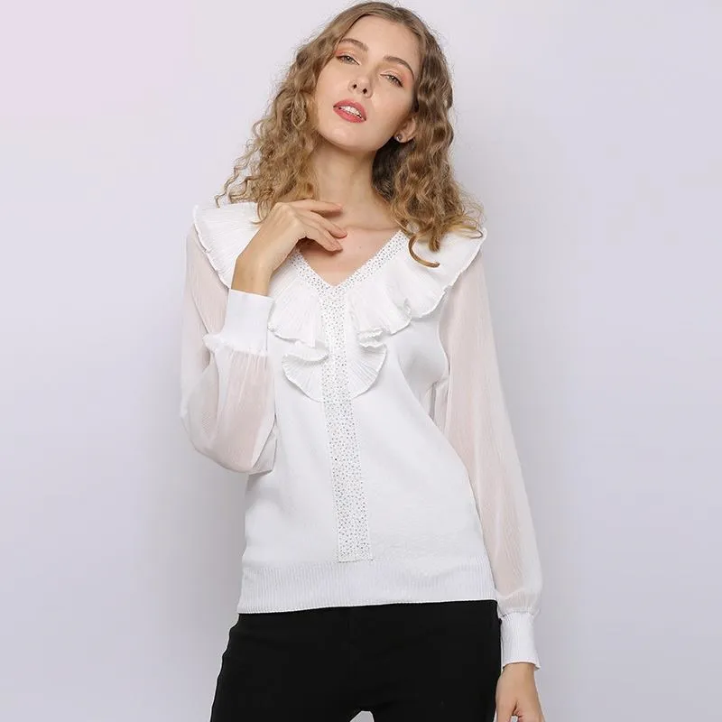 《D'Fina 時尚女裝》蕾絲拼接 OL氣質風襯衫領連身洋裝 歷史價格詳細信息