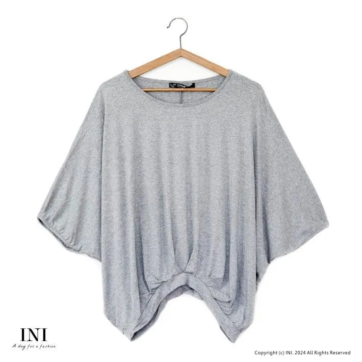 【INI】寬鬆好感、有型印花寬版連袖上衣．黑色 歷史價格詳細信息