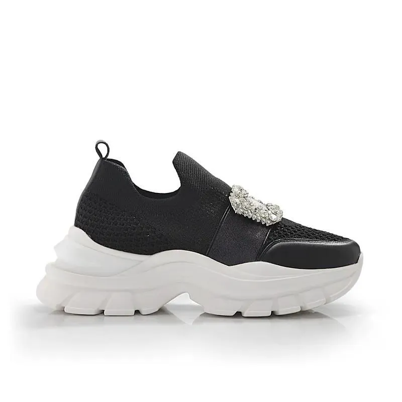 Keeley Ann飛織燙鑽輕量休閒鞋(黑色476507110) 歷史價格詳細信息