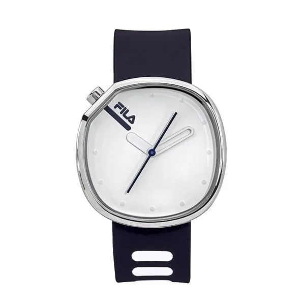 【FILA 斐樂】月蝕系列塗鴉風LOGO方形腕錶-百搭白/38-162-302 歷史價格詳細信息