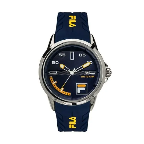 【FILA 斐樂】賽車風格三眼設計腕錶-帥氣藍/38-168-102 歷史價格詳細信息