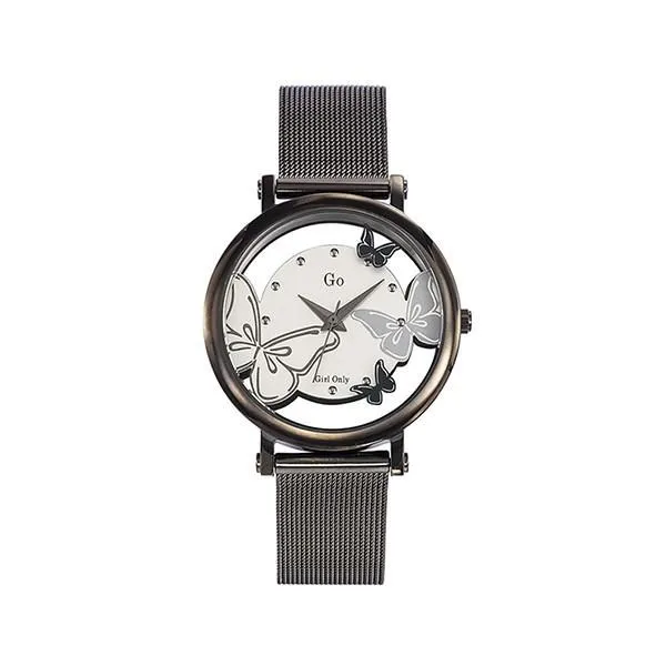 【Go Girl Only】蝶飛系列法國時尚鏤空腕錶-玫瑰金x黑/695053 歷史價格詳細信息