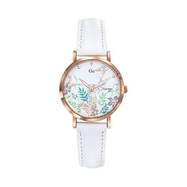 【Go Girl Only】蝶飛系列法國時尚鏤空腕錶-玫瑰金x黑/695053 歷史價格詳細信息