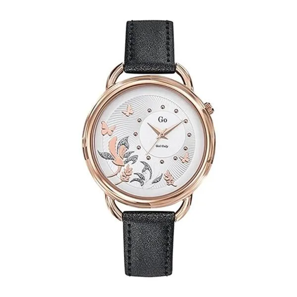 【Go Girl Only】蝶飛系列法國時尚鏤空腕錶-玫瑰金x黑/695053 歷史價格詳細信息