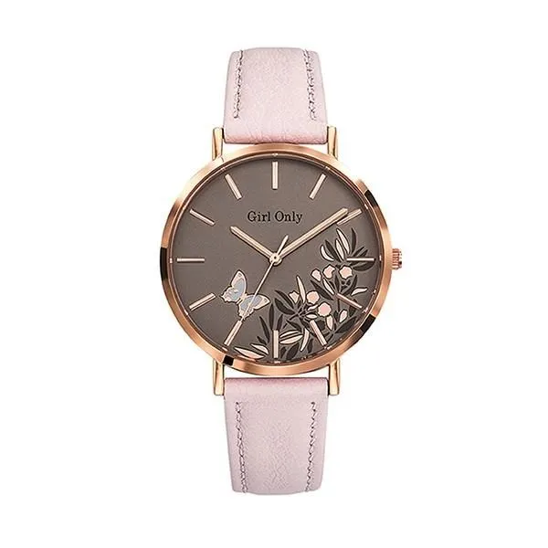 【Go Girl Only】蝶飛系列法國時尚鏤空腕錶-玫瑰金x黑/695053 歷史價格詳細信息