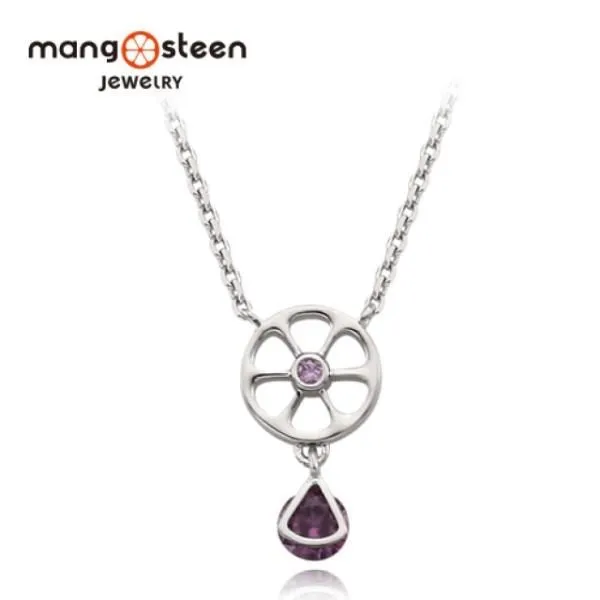 【Mango steen】時尚極光S925純銀鏤空款項鍊-星空紫/MJ0001S-NWV 歷史價格詳細信息