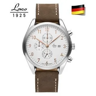 Laco 402022 七節不銹鋼錶帶附拉絲摺疊釦 20mm 歷史價格詳細信息