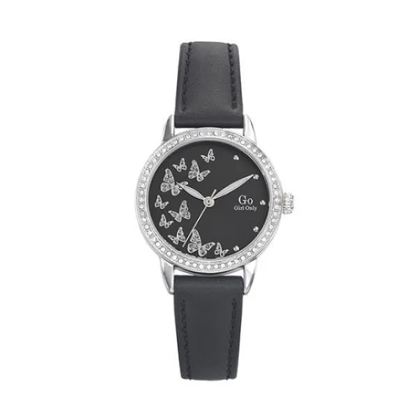 【Go Girl Only】蝶飛系列法國時尚鏤空腕錶-玫瑰金x黑/695053 歷史價格詳細信息