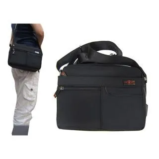 肩側包小容量二層主袋+外袋共六層防水尼龍布+皮革材質USB充電+內線中性款 歷史價格詳細信息