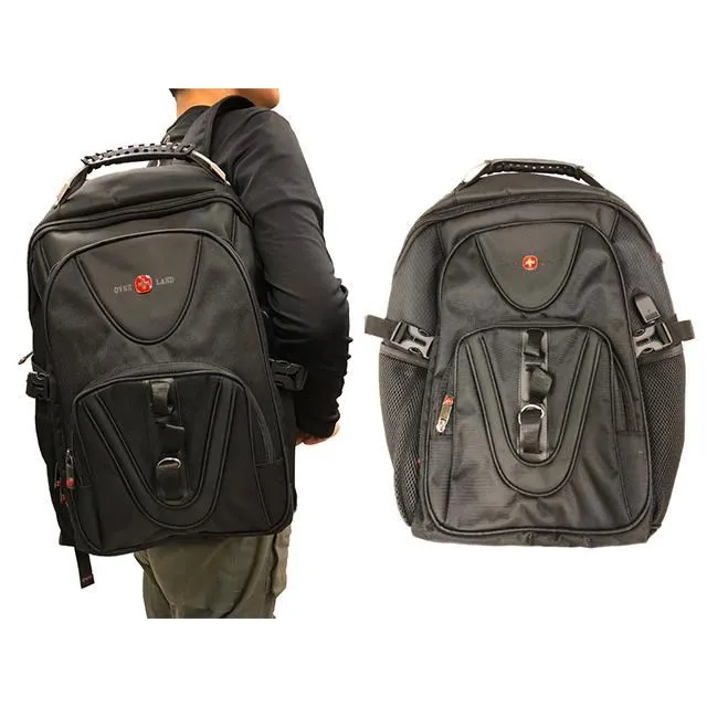 OVER-LAND 後背包大容量進口防水尼龍布材質可放A4資夾14吋電腦二層主袋胸前扣 歷史價格詳細信息