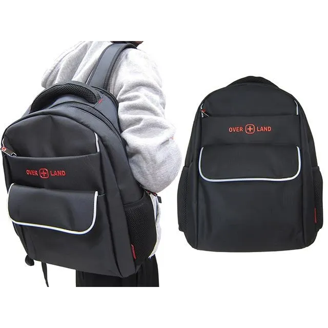 OVER-LAND 後背包大容量進口防水尼龍布材質可放A4資夾14吋電腦二層主袋胸前扣 歷史價格詳細信息