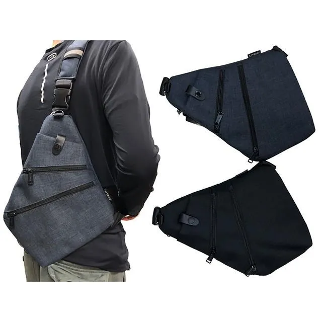 SPYWALK 胸前包中容量二主袋+外袋共五層防水尼龍布單左右肩雙後背 歷史價格詳細信息