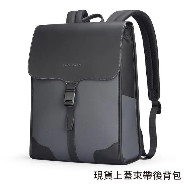 【男包】後背包 電腦包 Mark Ryden 上蓋單束帶設計 後背手提兩用包／典雅黑 歷史價格詳細信息