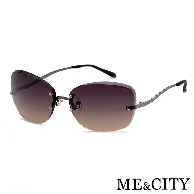 ME&CITY 曲線無框造型太陽眼鏡 義大利設計款 抗UV400 (ME 1222 C08) 歷史價格詳細信息
