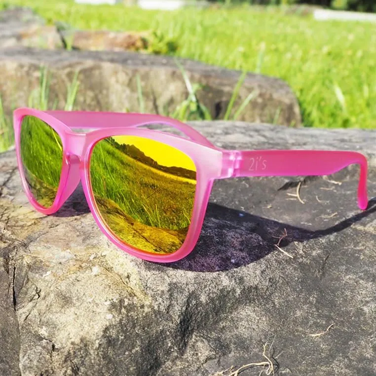 2is AvaO 太陽眼鏡│透粉紅霧面框│橘色反光鏡片│UV400 歷史價格詳細信息