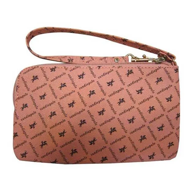 SANDIA-POLO手拿包中容量二層主袋口設計100%進口牛皮革 歷史價格詳細信息