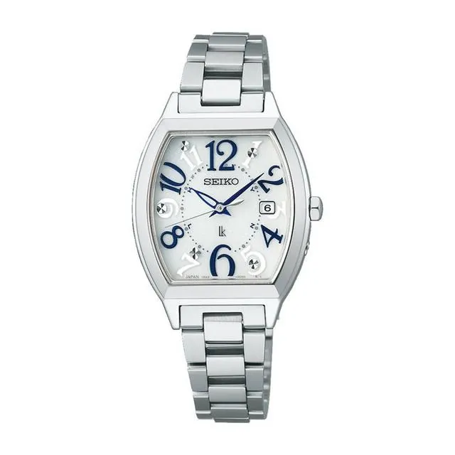 SEIKO 精工 / 1B22-0CL0S.SSVW115J / LUKIA 綾瀨遙 限量特別款 太陽能不鏽鋼手錶 淺藍色 25mm 歷史價格詳細信息