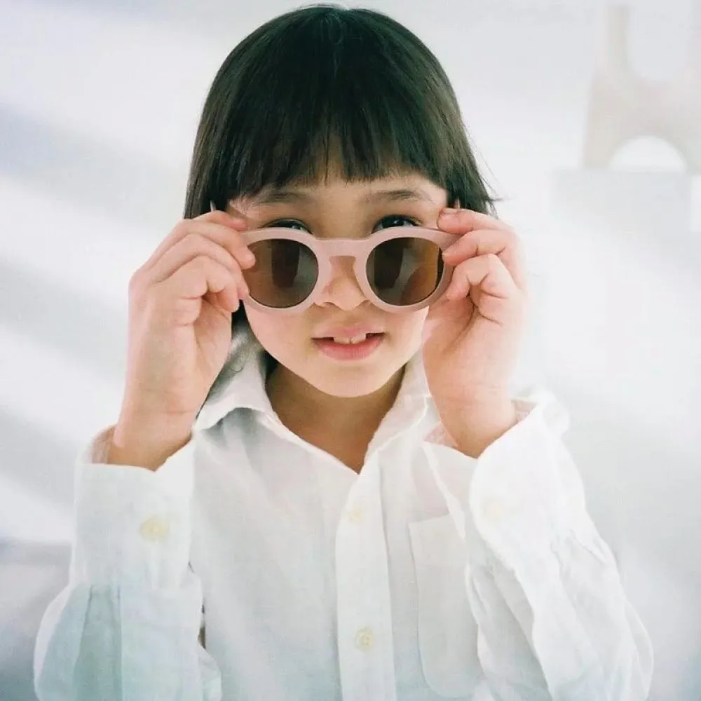 LEFOON＿BABY莫蘭迪色系小孩墨鏡 兒童墨鏡 圓框墨鏡UV400-black 霧感黑 歷史價格詳細信息