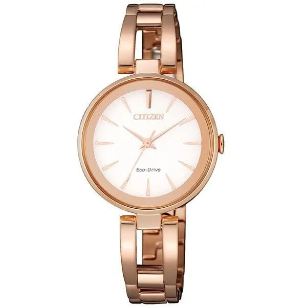 CITIZEN LADYS 玫瑰金米蘭帶光動能腕錶EM0508-80Y 歷史價格詳細信息