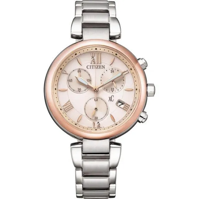 CITIZEN FB1455-50W《XC 田馥甄 代言》35mm/光動能計時女款/藍寶石水晶鏡面/雙色金【第一鐘錶】 歷史價格詳細信息