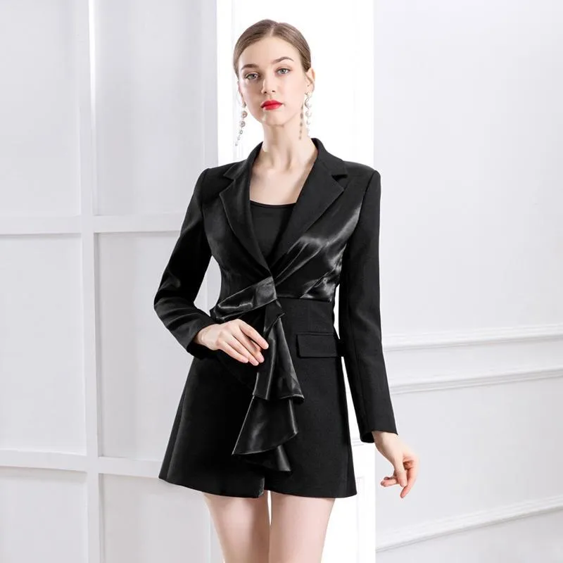 氣質小眾設計西裝連衣裙女夏季2022年新款性感辣妹修身包臀短裙子【興龍家居】 歷史價格詳細信息