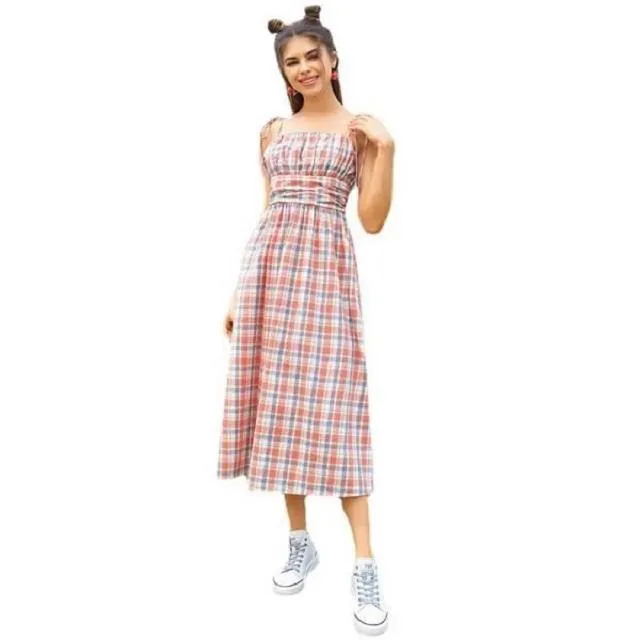 女裝時尚性感吊帶露背系帶禮服裙 彩色珠片漸變禮服連衣裙女 歷史價格詳細信息