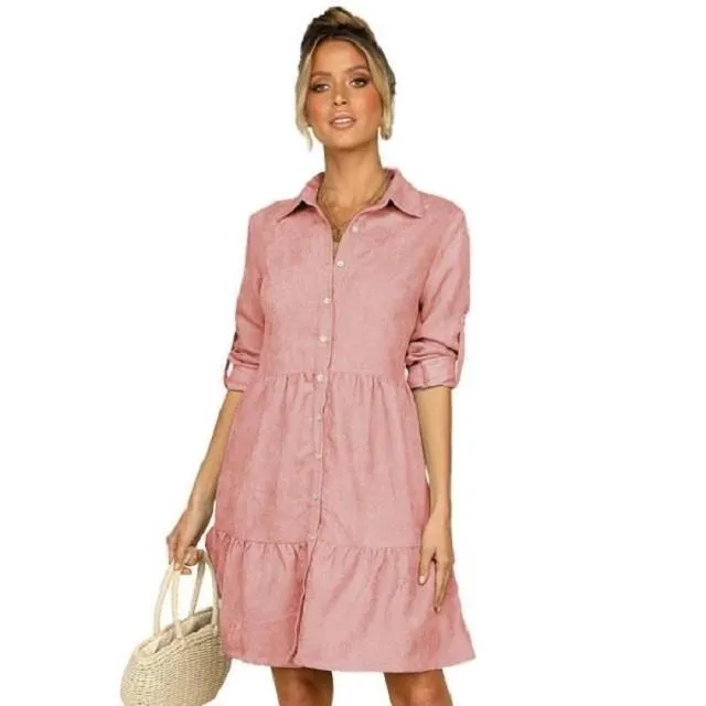 《D'Fina 時尚女裝》 素色坑條扭花露背 寬鬆套頭V領長袖針織衫上衣 歷史價格詳細信息