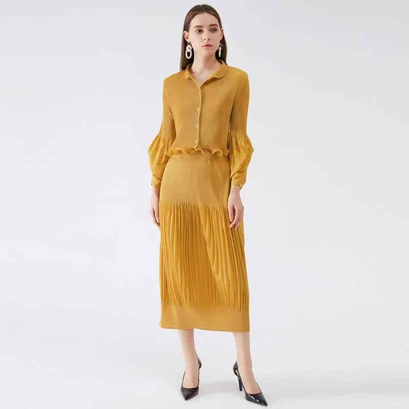 《D'Fina 時尚女裝》 皺褶素色斜領撞色洋裝寬鬆顯瘦裙子 歷史價格詳細信息