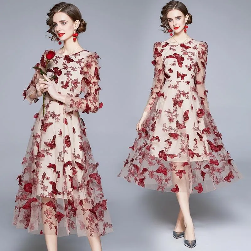 女童網紗泡泡袖拼接洋裝 女童長袖洋裝 中大童洋裝 女童洋裝 女童連衣裙 中大童連衣裙 【蘋果小舖】(AC)2108 A7 歷史價格詳細信息