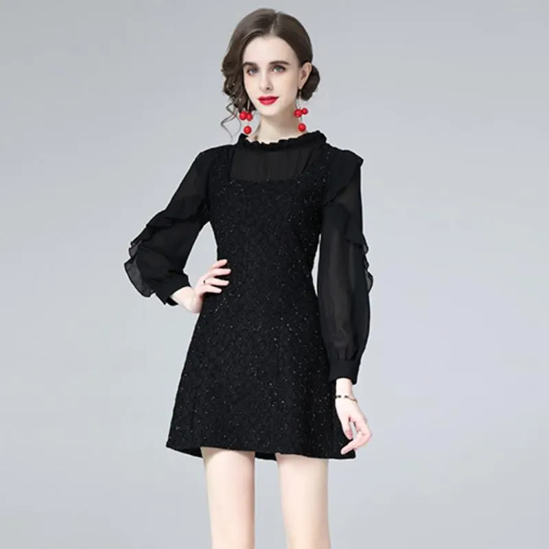 網紗打底衫女洋氣內搭長袖t恤2021秋冬新款立領蕾絲拼接法式上衣 歷史價格詳細信息