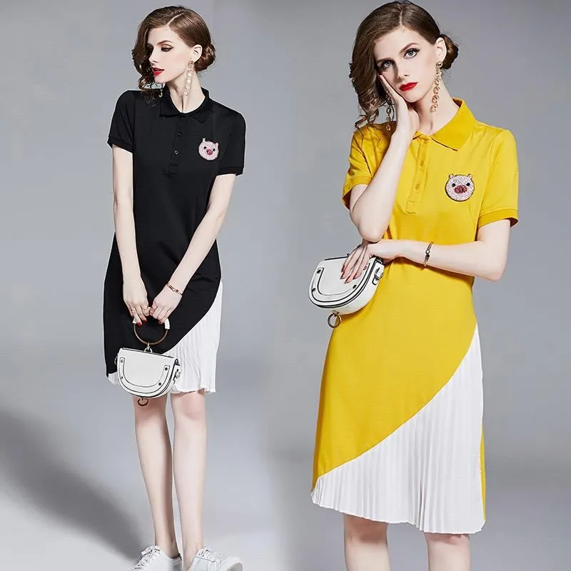 《D'Fina 時尚女裝》 撞色翻領中長版襯衫+高腰顯瘦闊腿褲褶皺套裝 歷史價格詳細信息