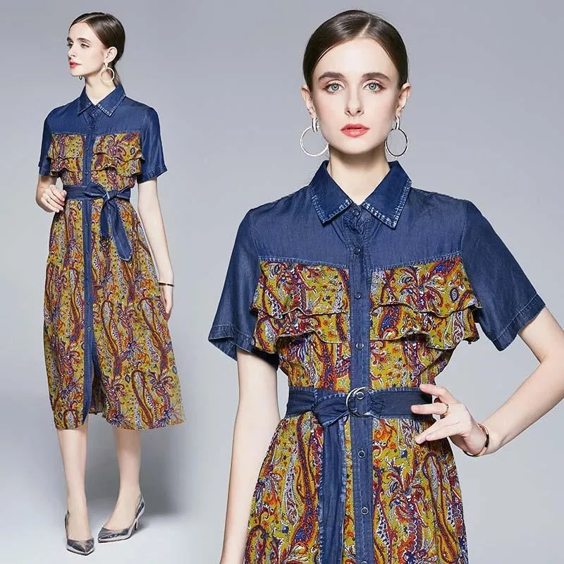 《D'Fina 時尚女裝》 輕熟風名媛收腰顯瘦氣質網紗重工刺繡繡花裙子時尚洋裝 歷史價格詳細信息