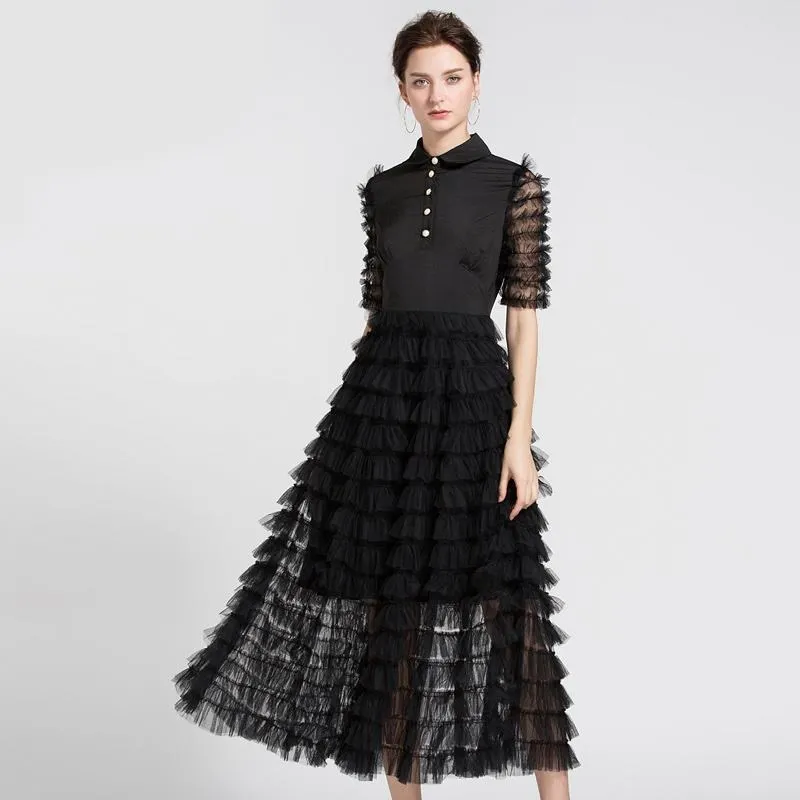 《D'Fina 時尚女裝》 蛋糕洋裝大碼蕾絲裙加肥加大棉花糖女孩裙 歷史價格詳細信息