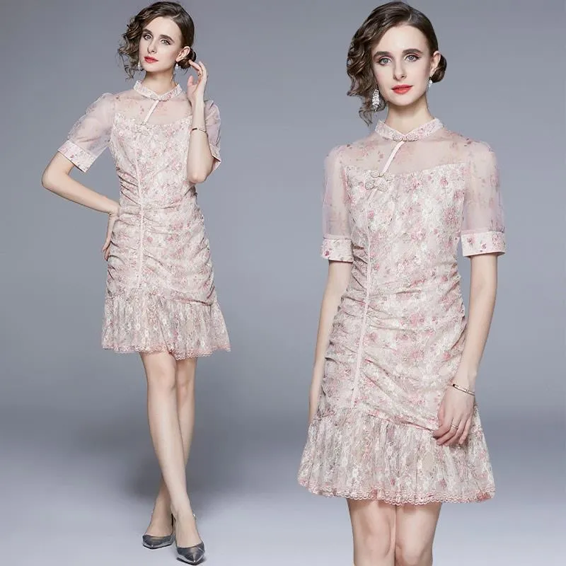 《D'Fina 時尚女裝》 碎花假兩件吊帶洋裝寬鬆顯瘦小個子短裙子 歷史價格詳細信息