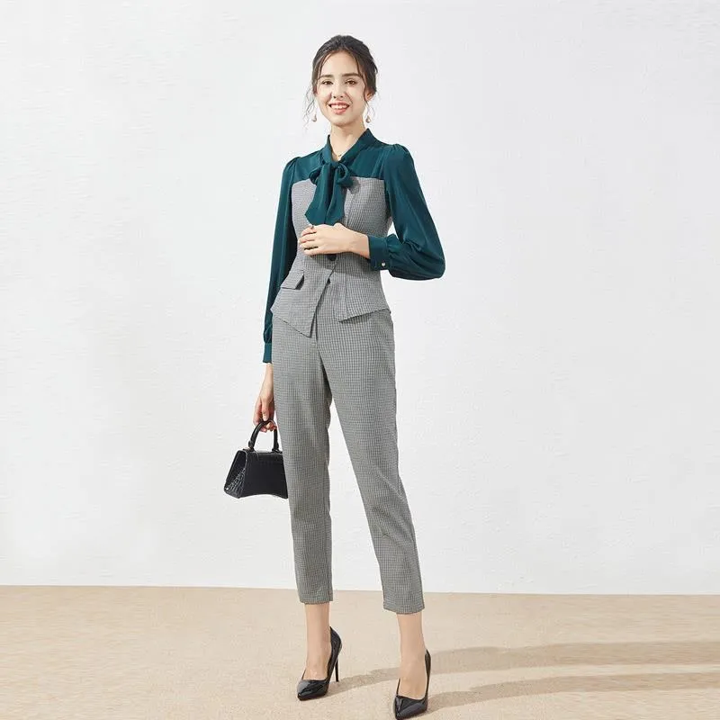 《D'Fina 時尚女裝》 氣質假兩件針織洋裝女裝小個子高腰印花A字裙子 歷史價格詳細信息