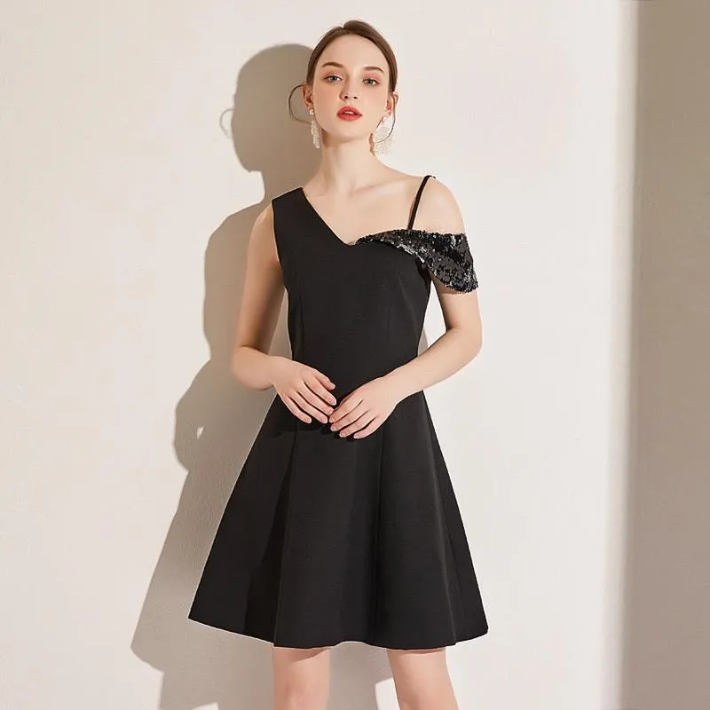 女裝時尚性感吊帶露背系帶禮服裙 彩色珠片漸變禮服連衣裙女 歷史價格詳細信息