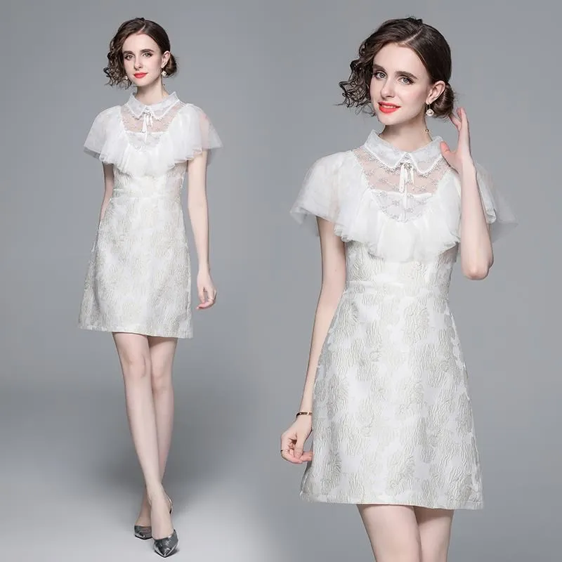 輕奢名媛風短袖包臀裙春夏新款高級印花中長裙修身開叉連衣裙 歷史價格詳細信息