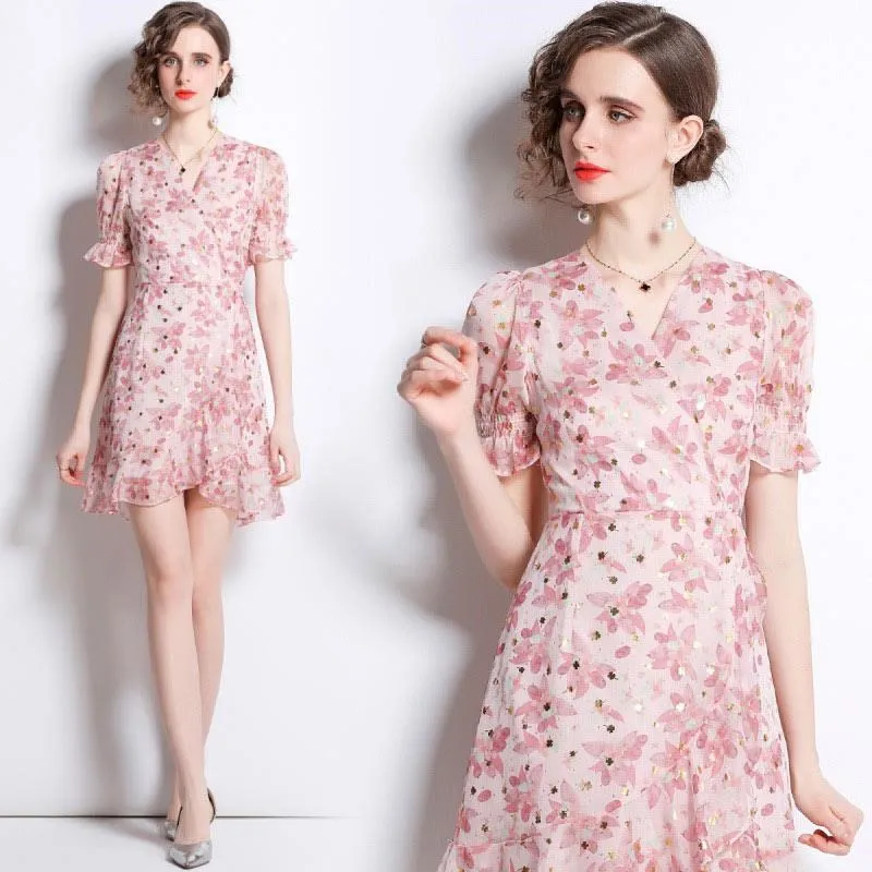 歐洲站法式連衣裙高級感2023秋冬新款女裝v領修身顯瘦氣質包臀裙_佳美優品 歷史價格詳細信息