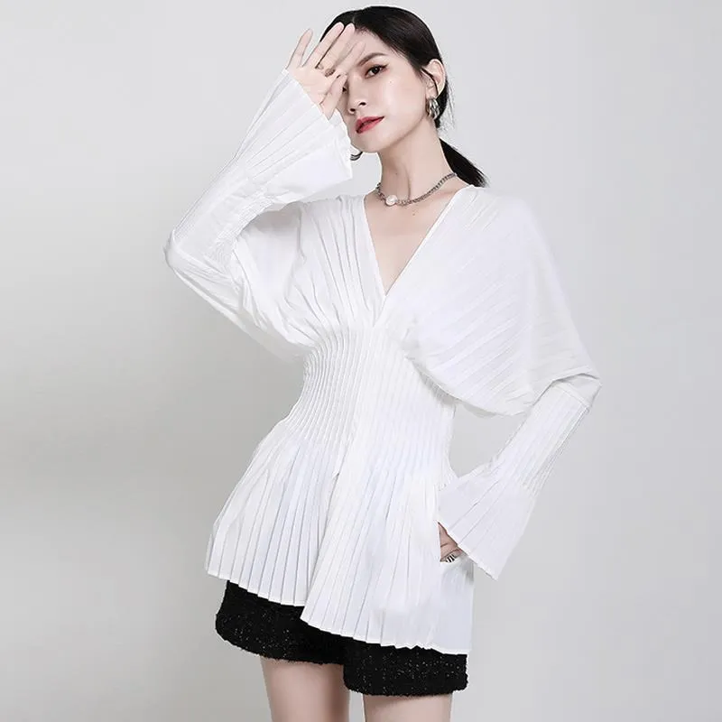 《D'Fina 時尚女裝》 歐美襯衫別緻上身設計感小眾寬鬆顯瘦氣質防曬衫 歷史價格詳細信息